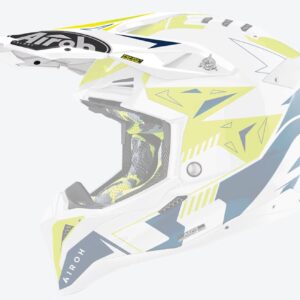 Airoh Aviator 3 Peak Spin kollane/sinine läikiv