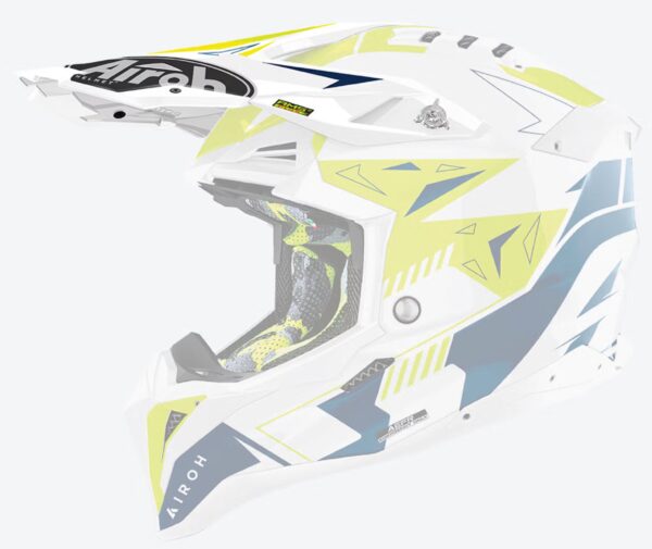 Airoh Aviator 3 Peak Spin kollane/sinine läikiv