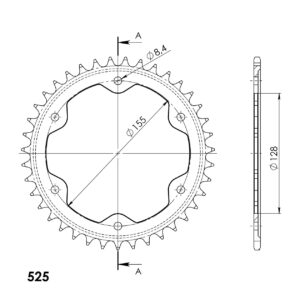 Supersprox terasest tagumine hammasratas RFE-613:40