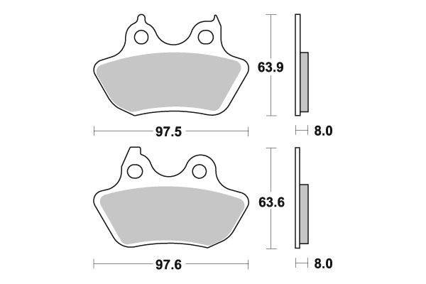 Sbs piduriklotsid paagutatud tagumised - Image 2