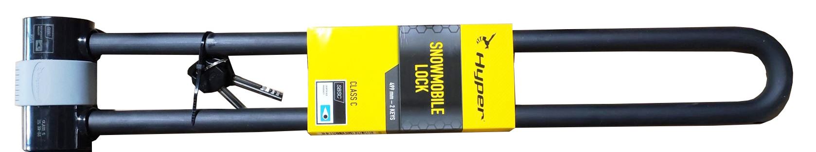 Hyper lumemobiili lukk 520mm 2 võtmega (SBSC-sertifitseeritud)