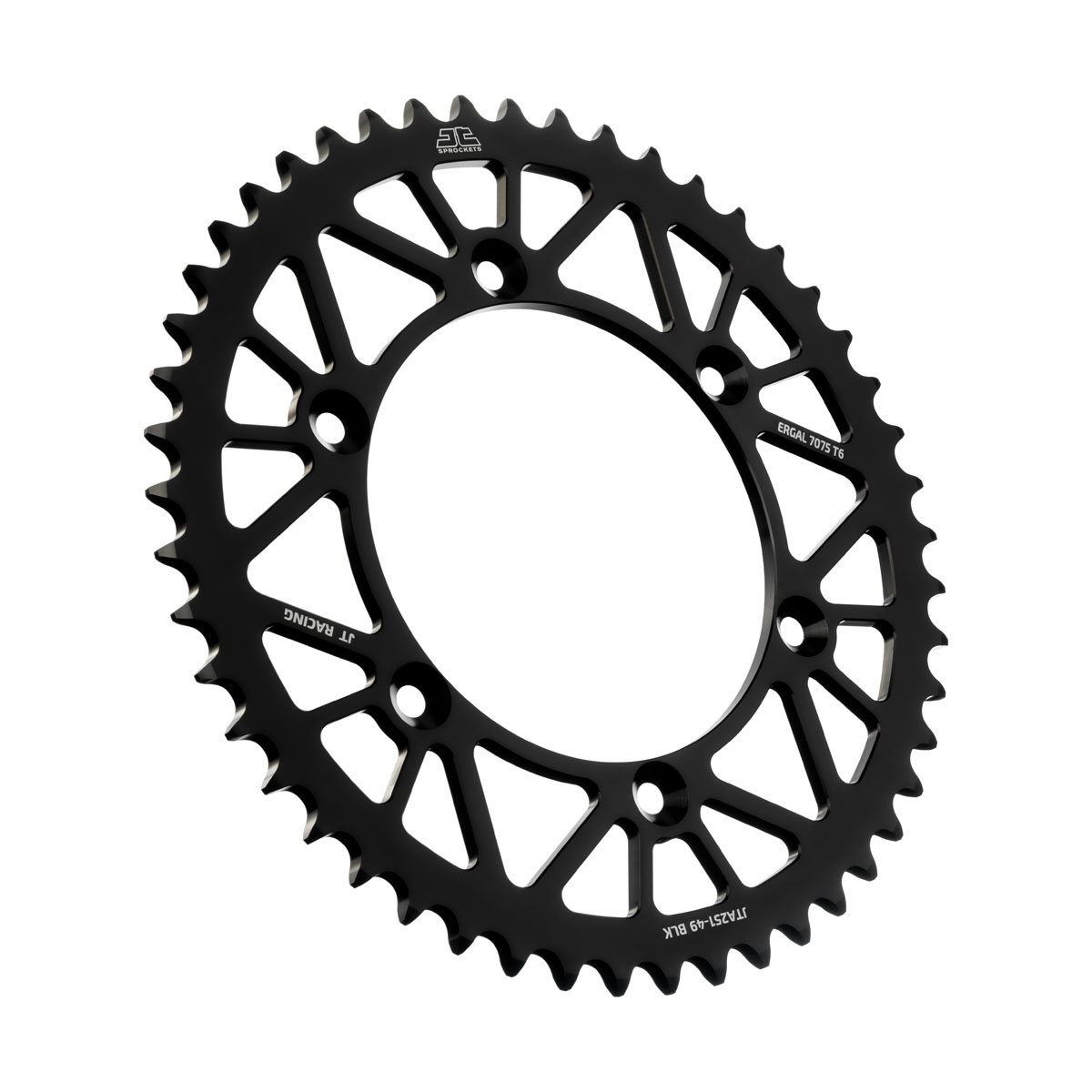 JT tagumine alumiiniumist tagaratas 7075 T6 must JTA251.49BLK