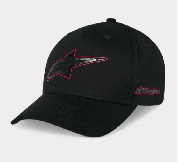 Alpinestars Carbon Fiber Snapback müts, must, One Size