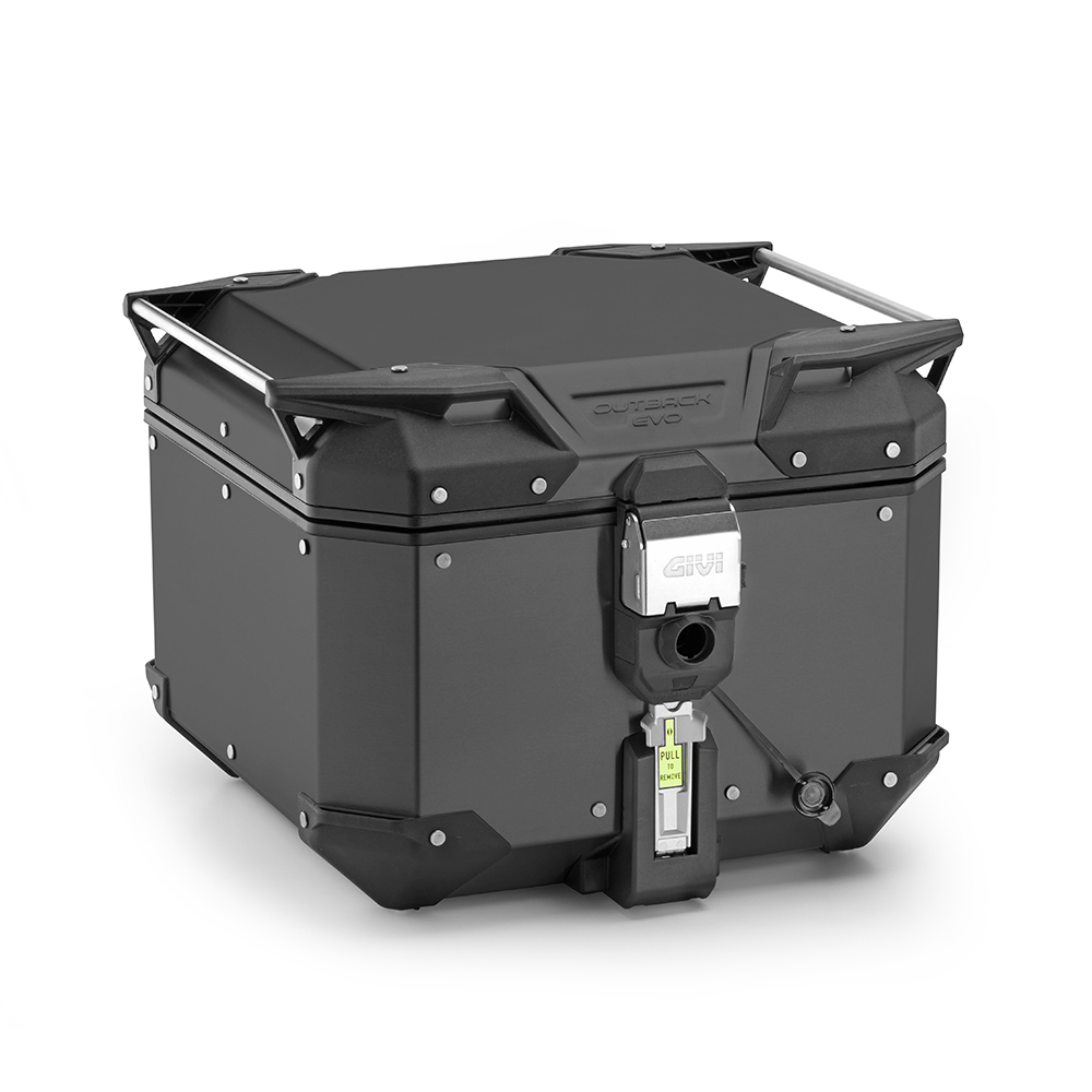 Givi Trekker Outback EVO musta alumiiniumist kott 42 l müüakse ilma lukuta Monokey