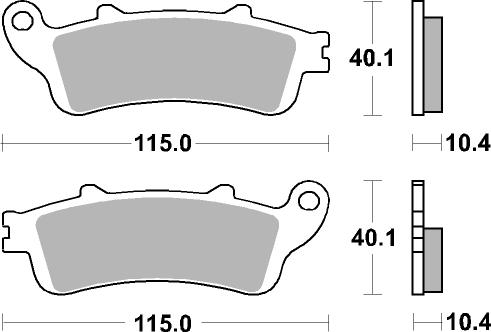 Sbs piduriklotsid paagutatud tagumised - Image 2