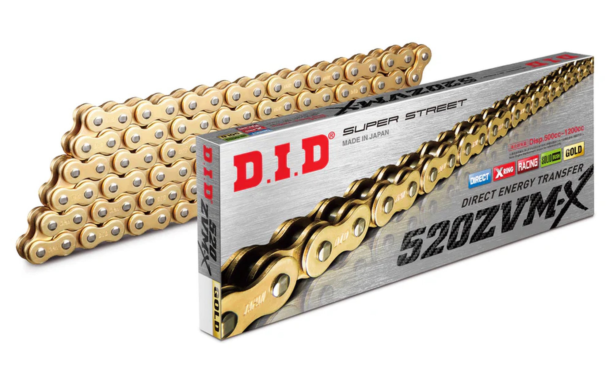 D.I.D 520ZVM-X G&G kettilüli + ühenduslüli, neet-tüüpi (ZJ)