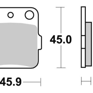 Sbs piduriklotsid Carbon Silver