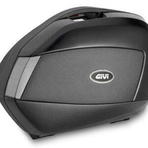 Givi V35 TECH värvitud külgkottide paar musta värviga, läbipaistvate helkuritega