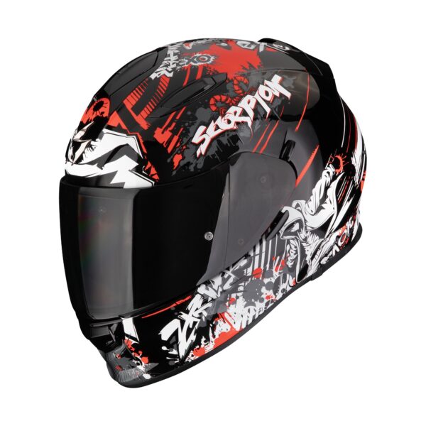 SCORPION kiiver EXO-491 SPECTER must-punane, L