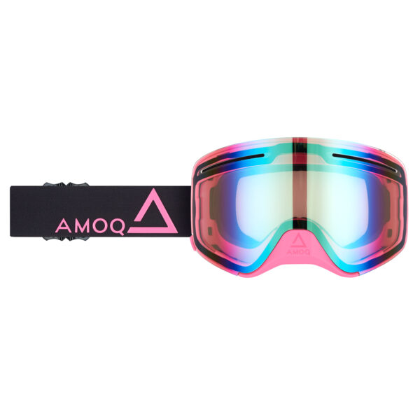 AMOQ Vision Vent+ magnetprillid Black-Pink - kuldne peegel