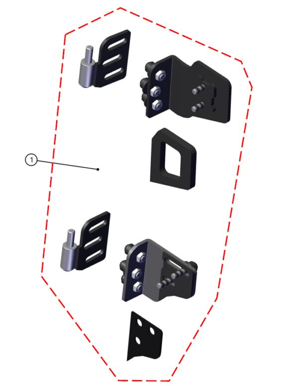 DFK ukse parempoolsed hinged Can-Am Defender Traxter