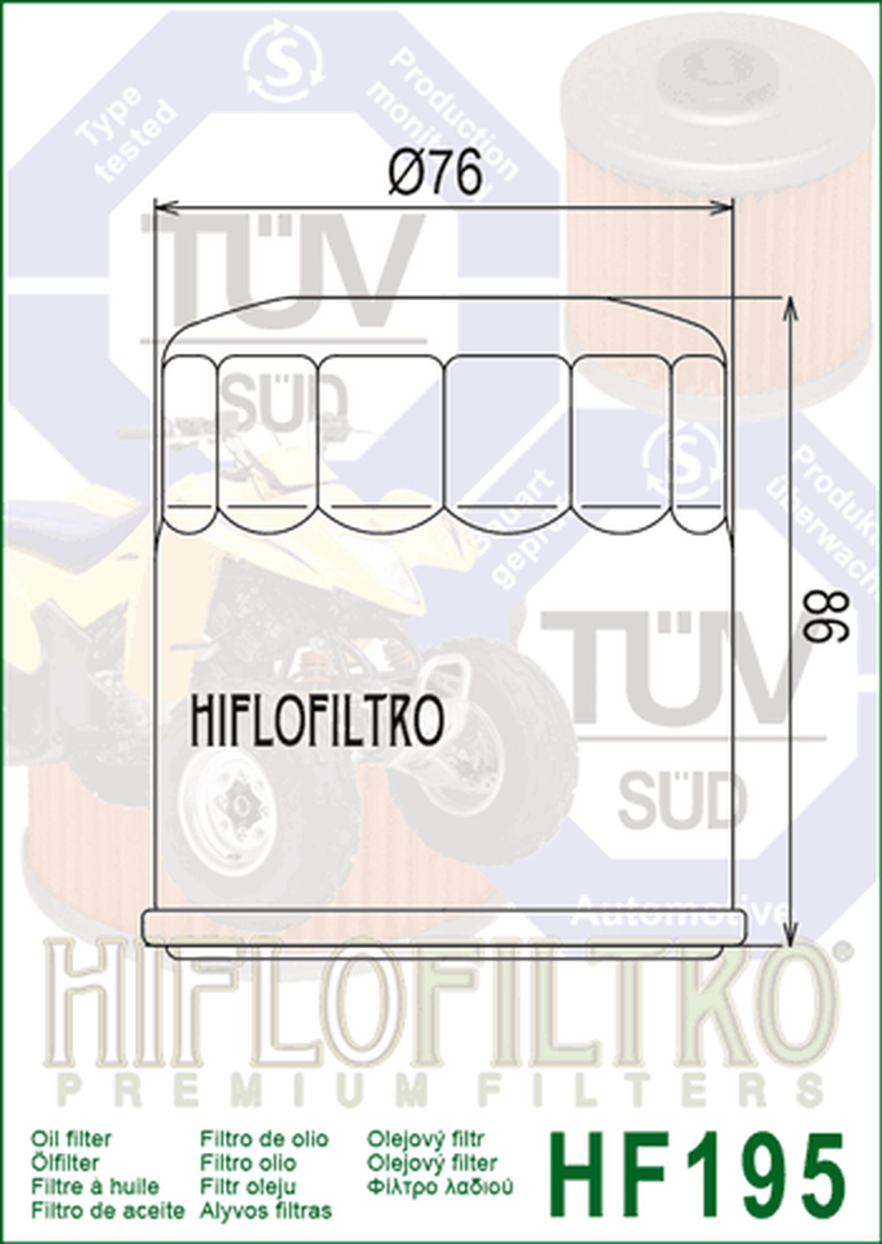 HiFlo õlifilter HF195 - Image 2