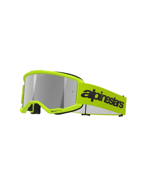 Alpinestars prillid Vision 3 WORDMARK YELLOW FLUO peegel SILVER