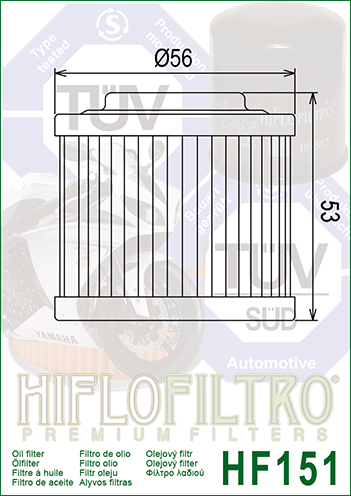 HiFlo õlifilter HF151 - Image 2