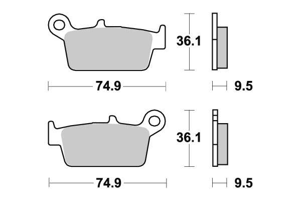Sbs piduriklotsid keraamilised (604HF) - Image 2