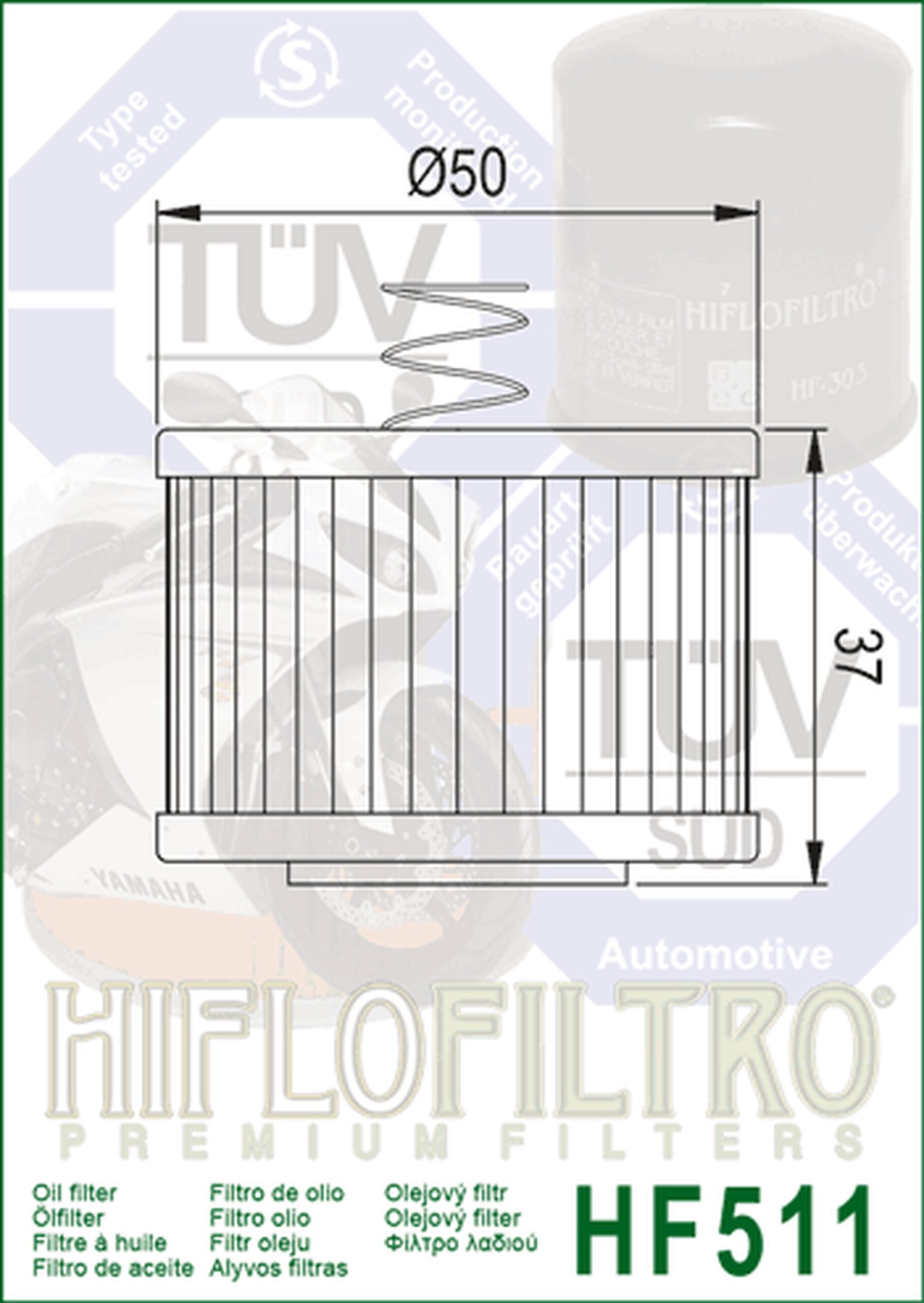 Hiflo õlifilter HF511 - Image 2