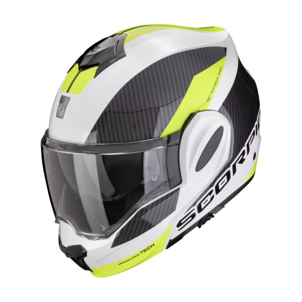 SCORPION kiiver EXO-TECH Evo Team valge/kollane, 2XL