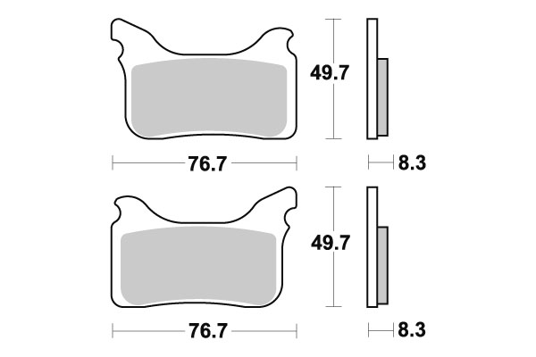 Sbs piduriklotsid Racing Sintered - Image 2