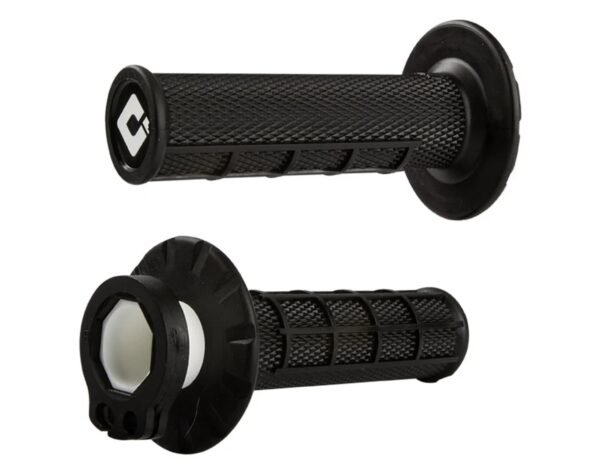 ODI Half-Waffle MX Lock-On käepidemete komplekt Must