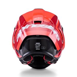 Alpinestars kiiver Supertech S-R10 Arius must/valge/Duo punane, XS