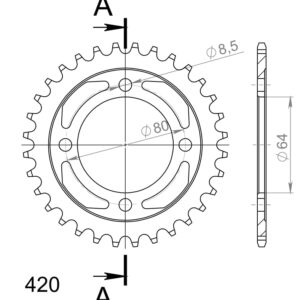 Supersprox tagumine hammasratas 834.32