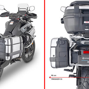 Givi spetsiifiline pagasiraami hoidik MONOKEY® külgkorpustele