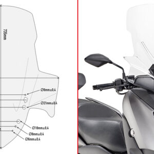 GIVI spoiler YAM. X-MAX 300 (2017)
