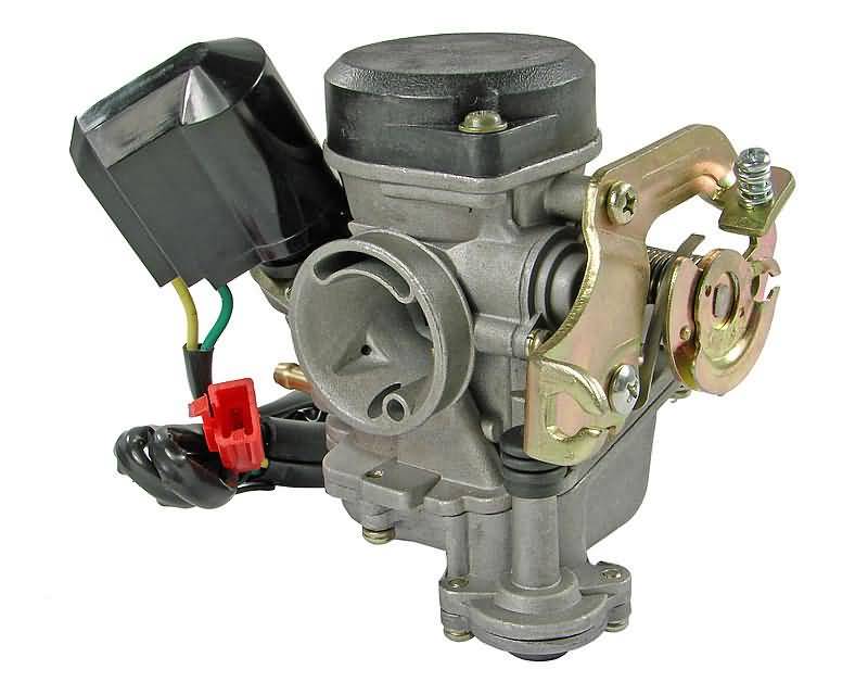 Karburaator 18mm plastist korgiga Hiina tõukerattale 4-S 50cc / Kymco 4-S / SYM 4-S