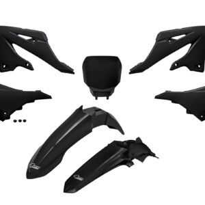 UFO plastdetailide komplekt 5-osa Restyling YZ125/250 22-.. YZF 25 välimus Must