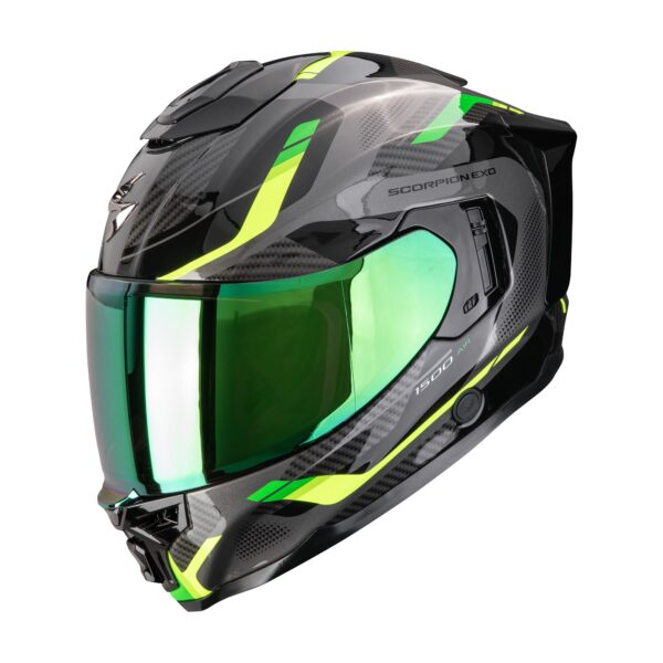 SCORPION kiiver EXO-1500 AIR SLEEK Black-Green, XL