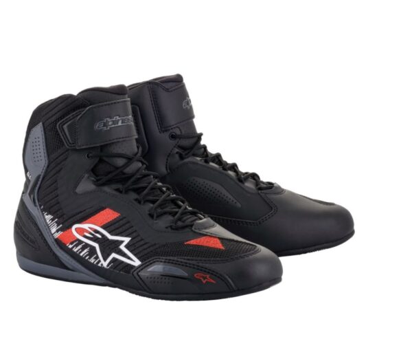Alpinestars Faster-3 Rideknit jalatsid Must/Hall/Punane, 43
