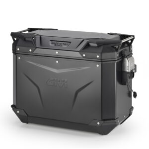 Givi Trekker Outback EVO must alumiiniumist külgkott vasak 44 l müüakse ilma lukuta