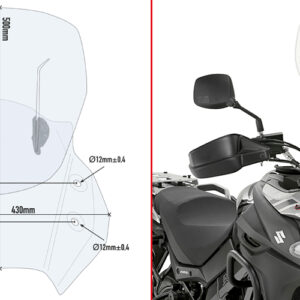 Givi spetsiifiline libisev tuuleekraan Suzuki DL 650 V-Strom (17)