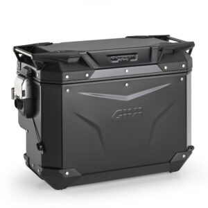 Givi Trekker Outback EVO must alumiiniumist külgkott parempoolne väljalõikega 40 l müüakse ilma lukuta