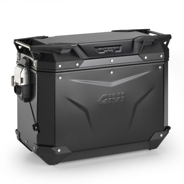Givi Trekker Outback EVO must alumiiniumist külgkott parem 44 l müüakse ilma lukuta