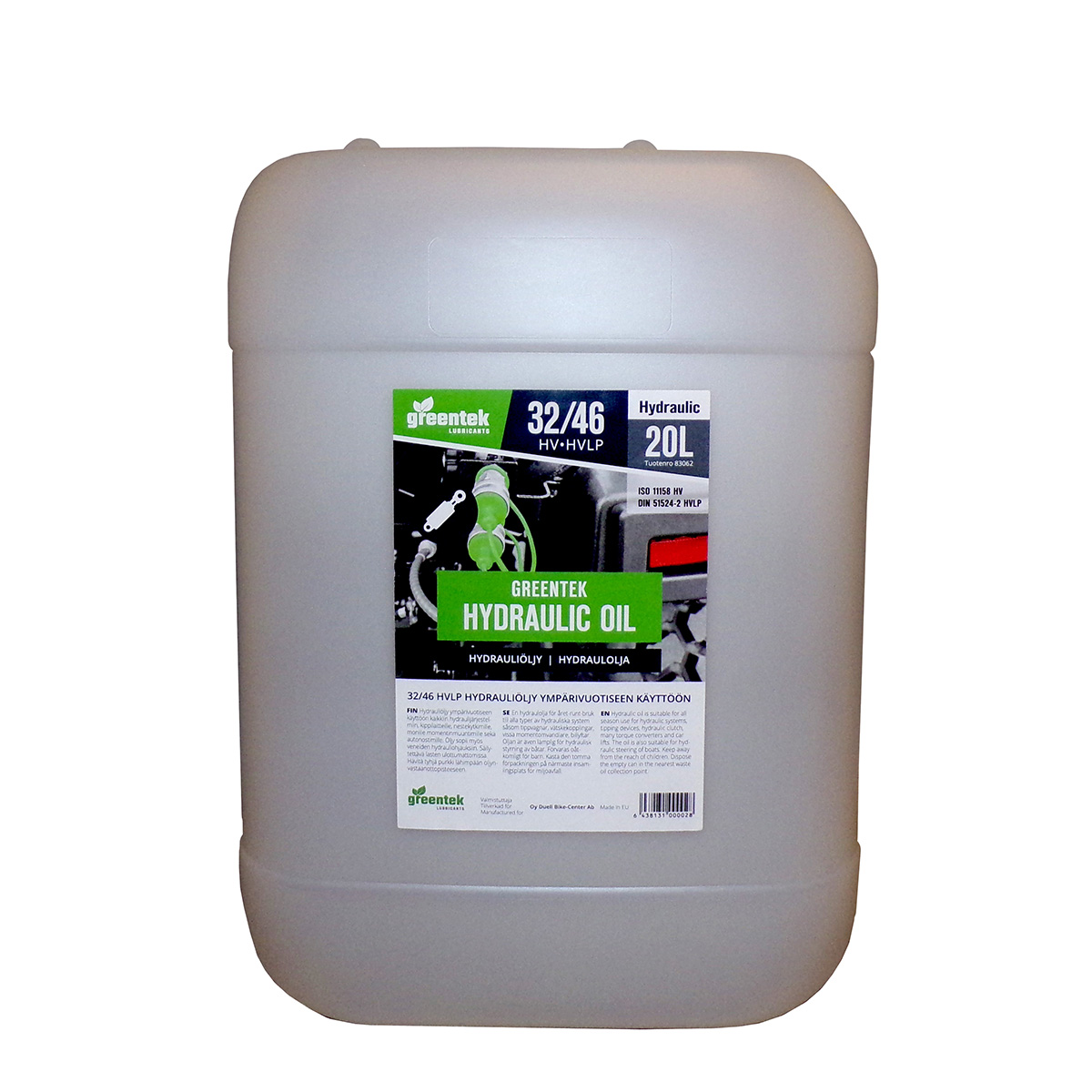 Greentek hüdraulikaõli 32/46 HVLP 20L