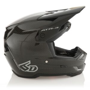 6D kiiver ATR-3 Solid Gloss Black FIM, L
