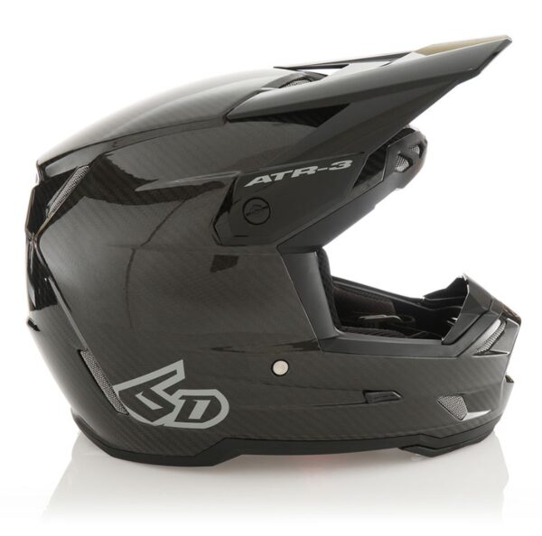 6D kiiver ATR-3 Solid Gloss Black FIM, M