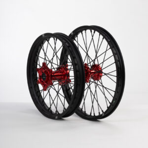 Sixty5 Honda must/punane 1.6-21/2.15-19 MX veljekomplekt