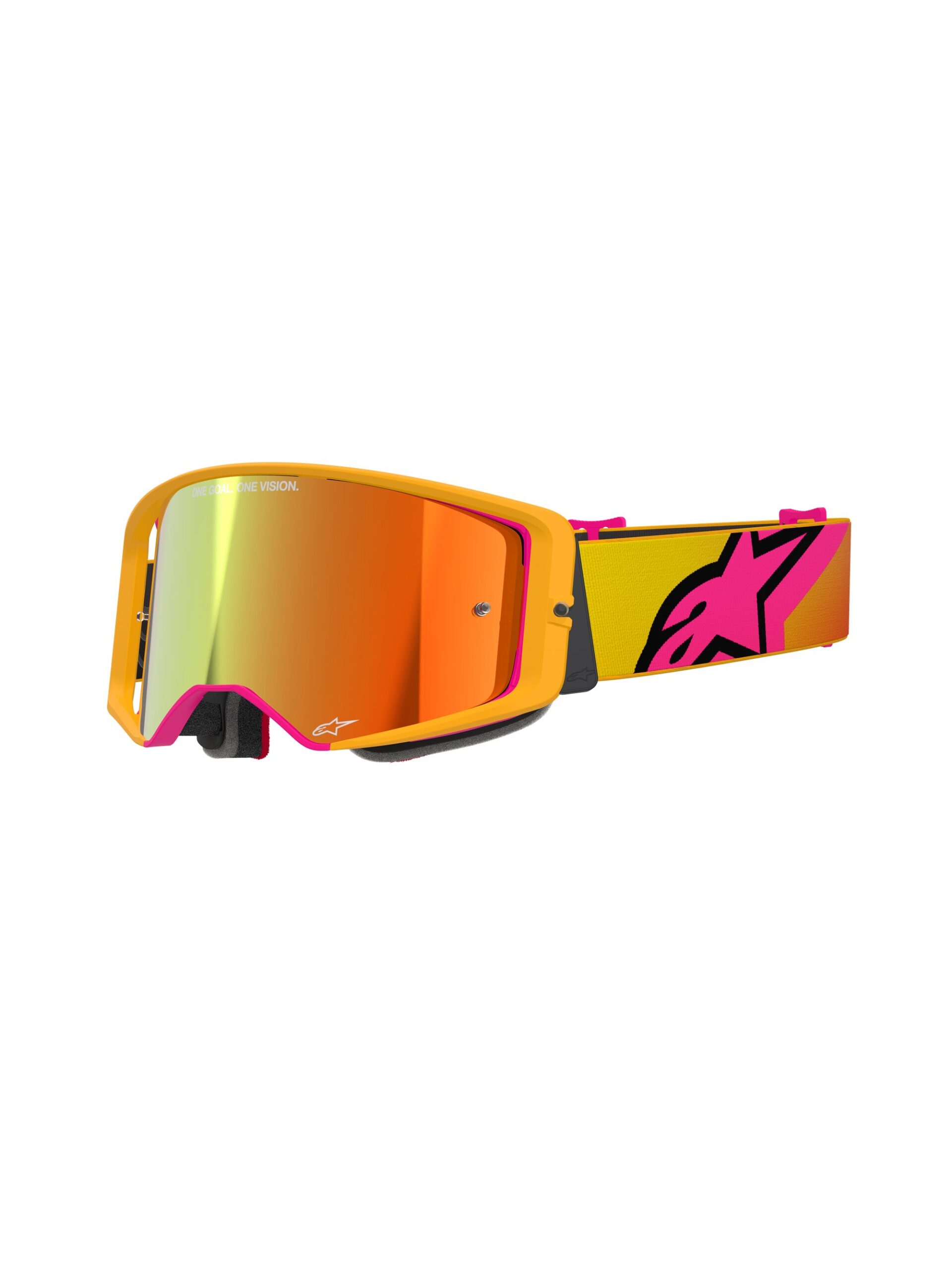 Alpinestars prillid Supertech CORP kollane/roosa, peegel punane/