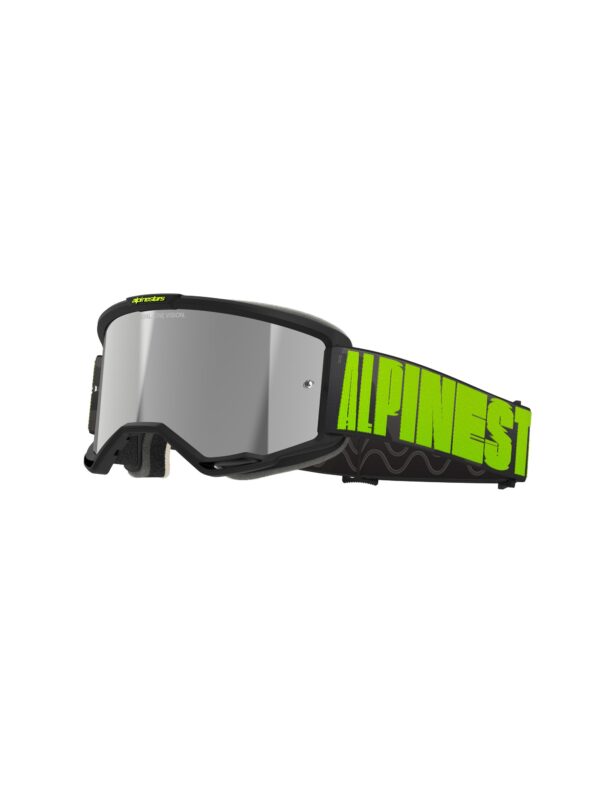 Alpinestars prillid Vision 5 HOLLOW CHARCOAL YLLW FL peegel SILVER