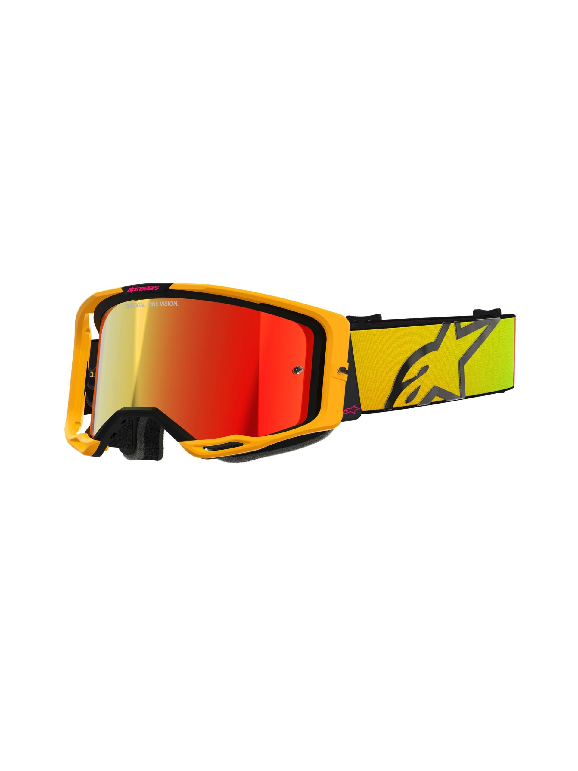 Alpinestars prillid Vision 8 CORP kollane/roosa, peegel punane/