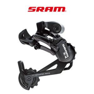 Tagumine käiguvahetaja SRAM. X4 pikk raam. must