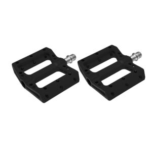 Tugijalad 9/16" Cavo Flat/BMX termoplast must koos 10 lisanaelaga
