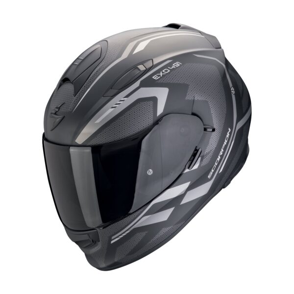 SCORPION kiiver EXO-491 KRIPTA matt must-hõbe, XXL