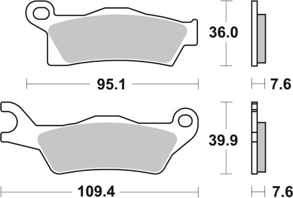 Brembo piduriklotsid Sintered Off-Road